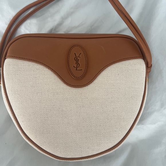 NWT Saint Laurent Canvas Sac Coeur Crossbody Bag - Picture 10 of 10